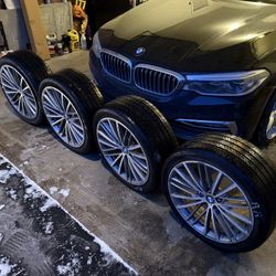 BMW 635 Wheels + Tires (FULL SET OF 4) 5x112