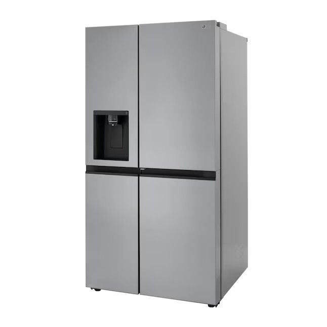 Refrigerator LG 27.12-cu ft Water and Ice Dispenser PrintProof Stainless Steel