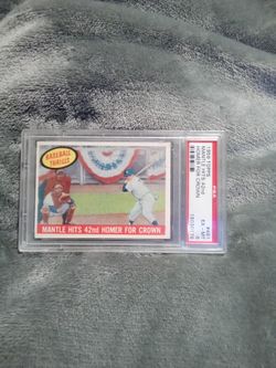 1959 Topps Mickey Mantle Psa 6