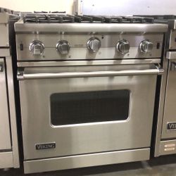 Viking 30”Wide Gas Range Stove In Stainless Steel 