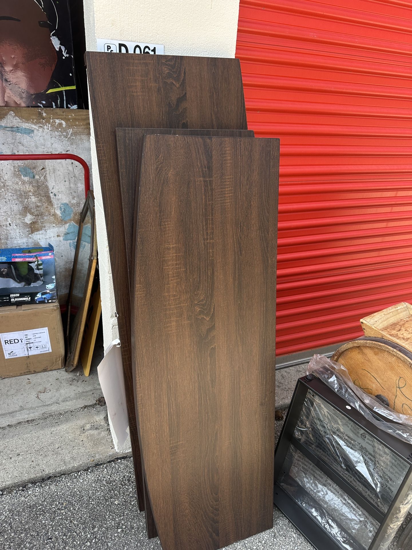 Whalen BBAVCL60MB TV Stand Parts – Fits 65” Flat TVs, Dark Wood Panels