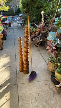 Artist’s!!!   Two Wooden Carved  Towers 