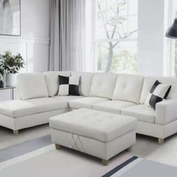 Sectional And Ottoman 