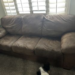 2 Large Sofas 