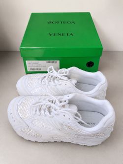 Brand New Bottega Veneta Orbit Sneakers – White