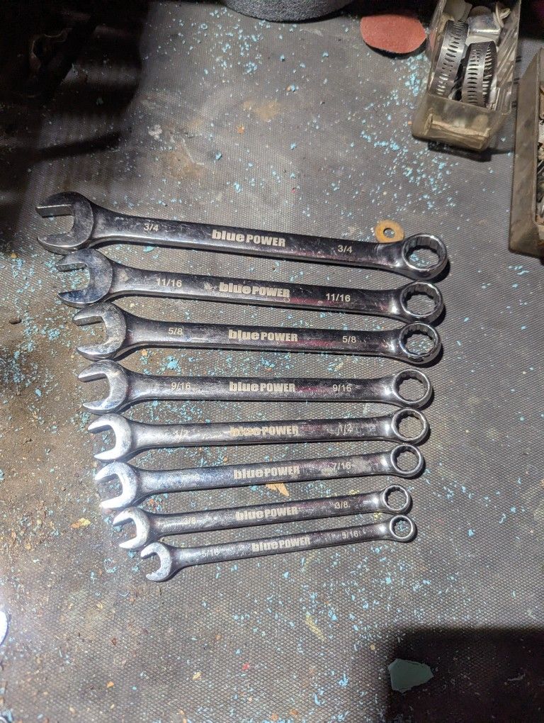 Blue Power By Cornwell Combination Wrench Set