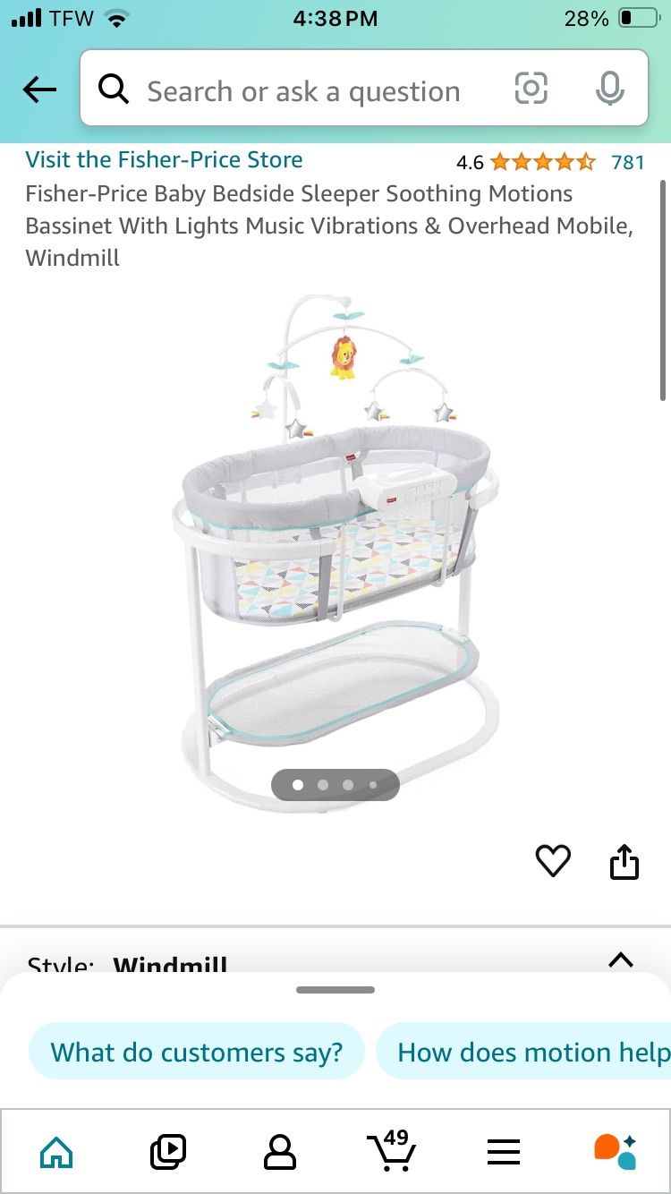 Baby bassinet Used ONCE $80 OBO