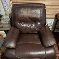Leather Recliner - Oversized