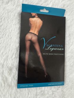 New one size black fishnet stockings tights lingerie outfit goth dance concert