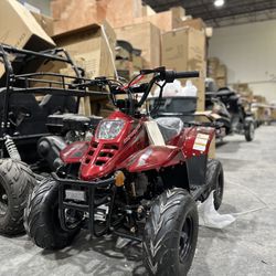 110cc BURGUNDY ATV + FREE HELMET
