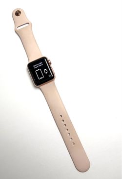 Apple Watch Series 3 38mm GPS Rose Gold Pink Sport Band Excellent Condition