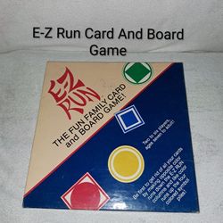 Vintage 1986 E-Z Run (The Family Card And Board Game) In Excellent New Condition (Is Complete Nothing Missing)
