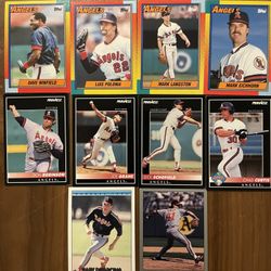 80s-90s Los Angeles Angels Baseball cards