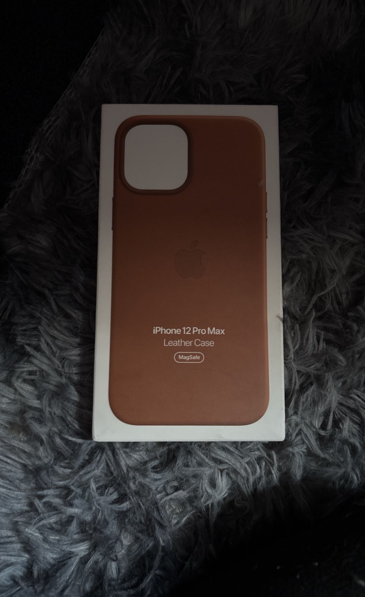 Iphone 12 Pro Max, Genuine, Apple Leather Case Magsafe
