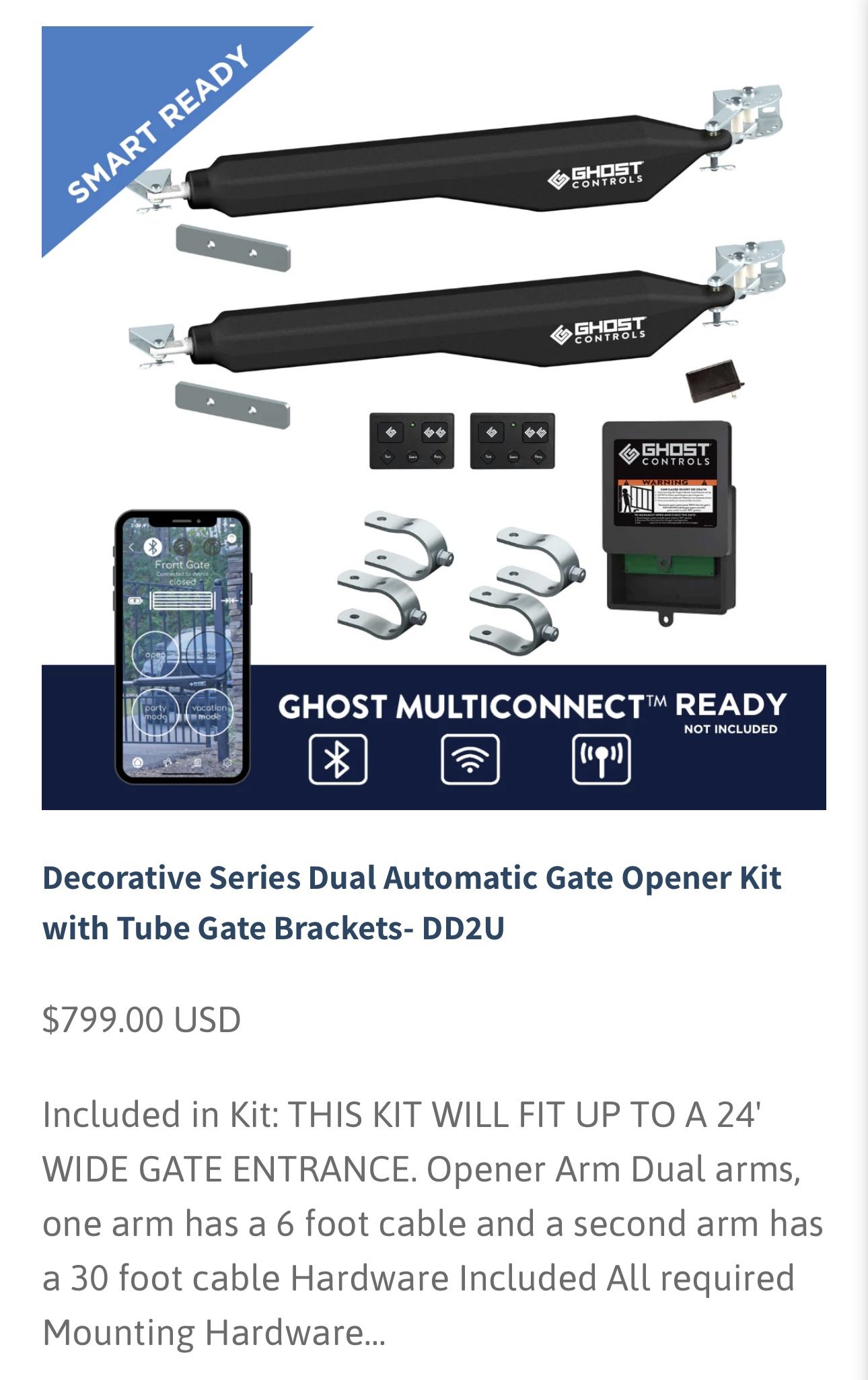 Decorative Series Automatic Dual Gate Opener