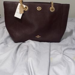 Coach Leather Tote 