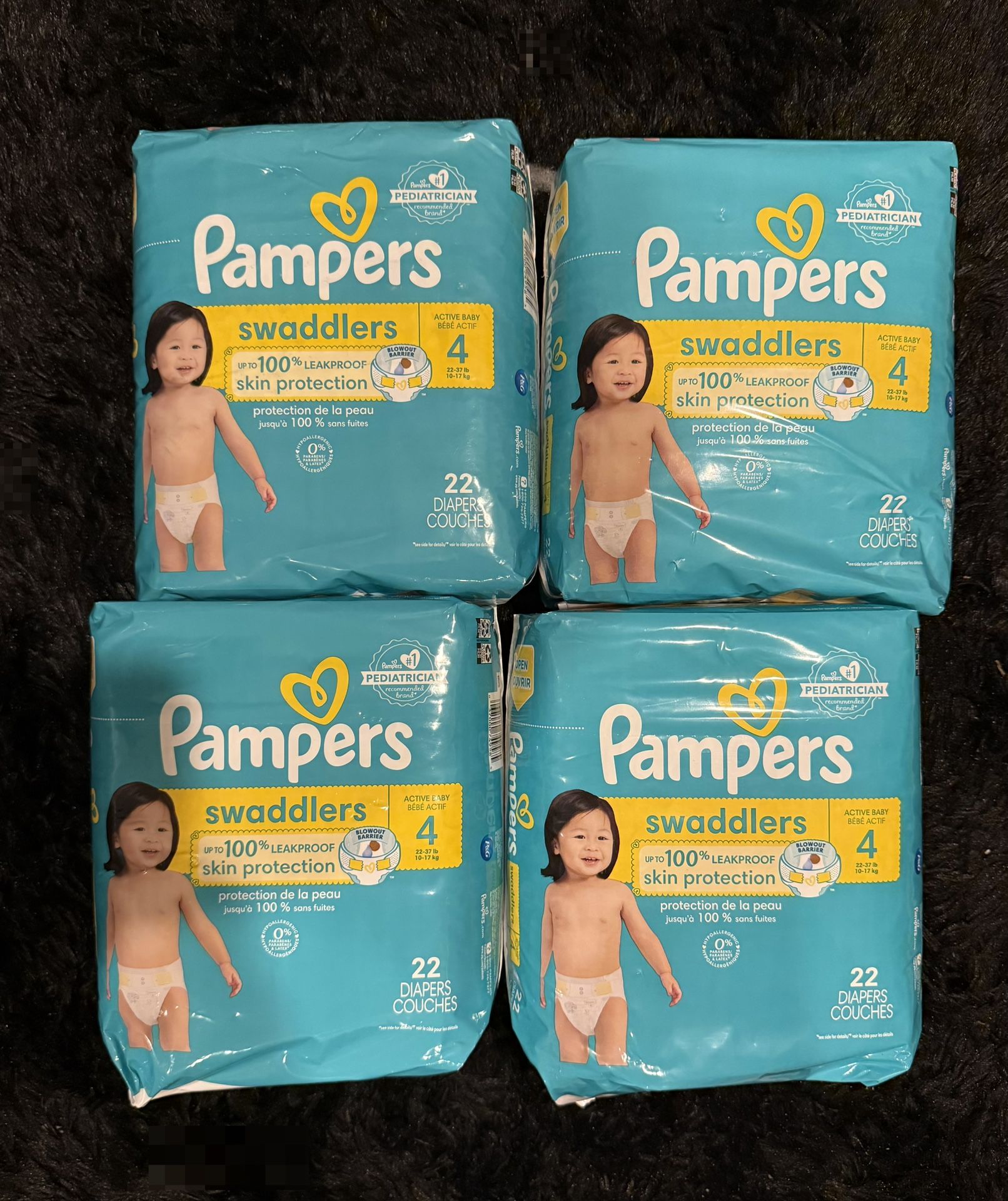 Pampers Swaddlers 4 PACK SIZE 4