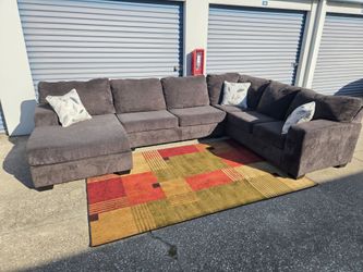 Dark gray ashleys sectional