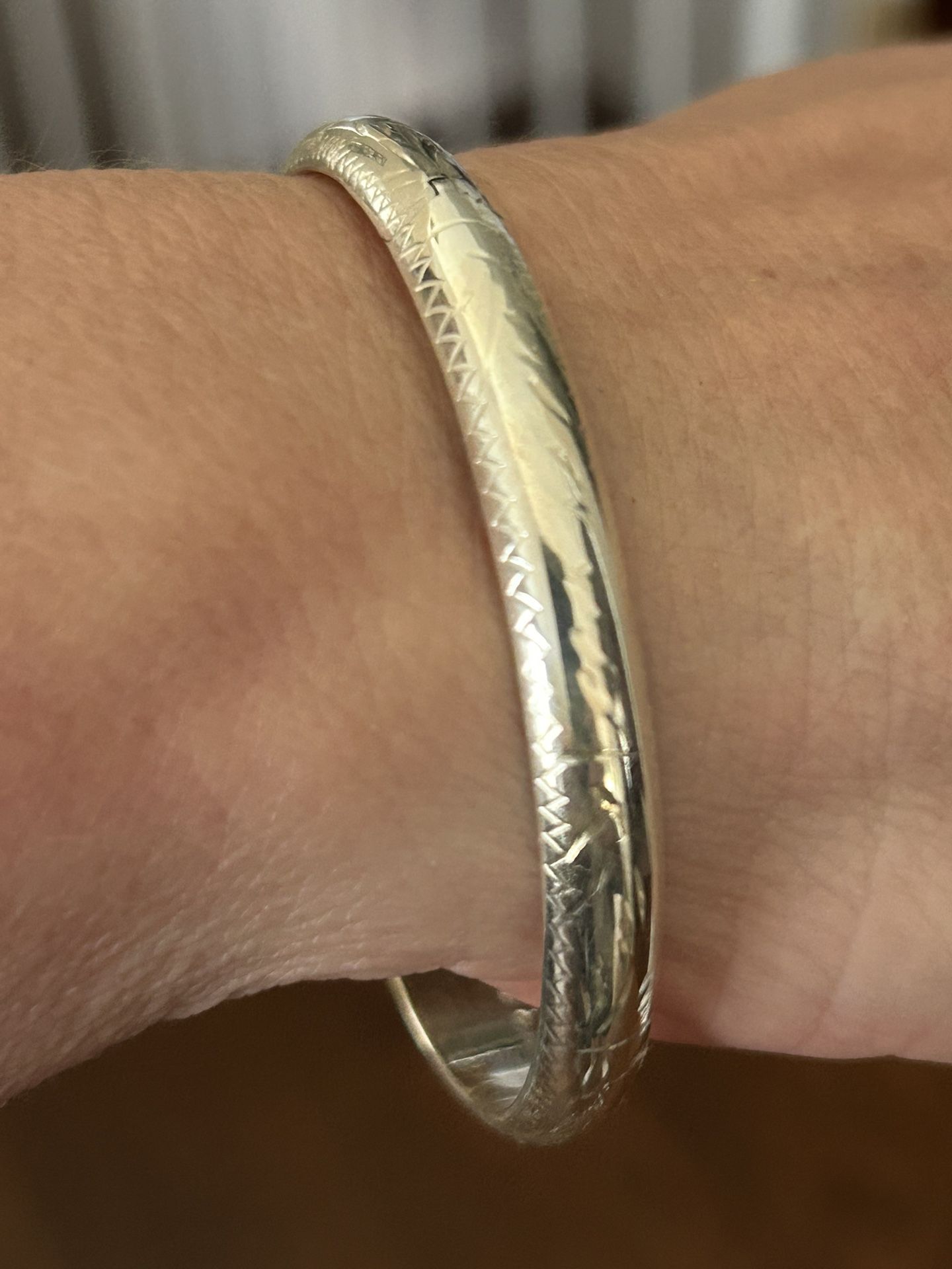 Diamond Cut Sterling Silver Bracelet