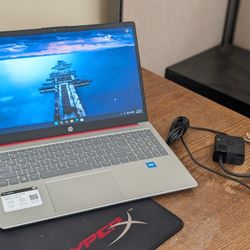 Basic Red HP Intel N200 Windows 11 Laptop 