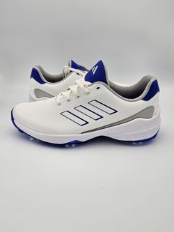 Adidas ZG23 Golf Wide 'White Lucid Blue' Men's Size 9.5