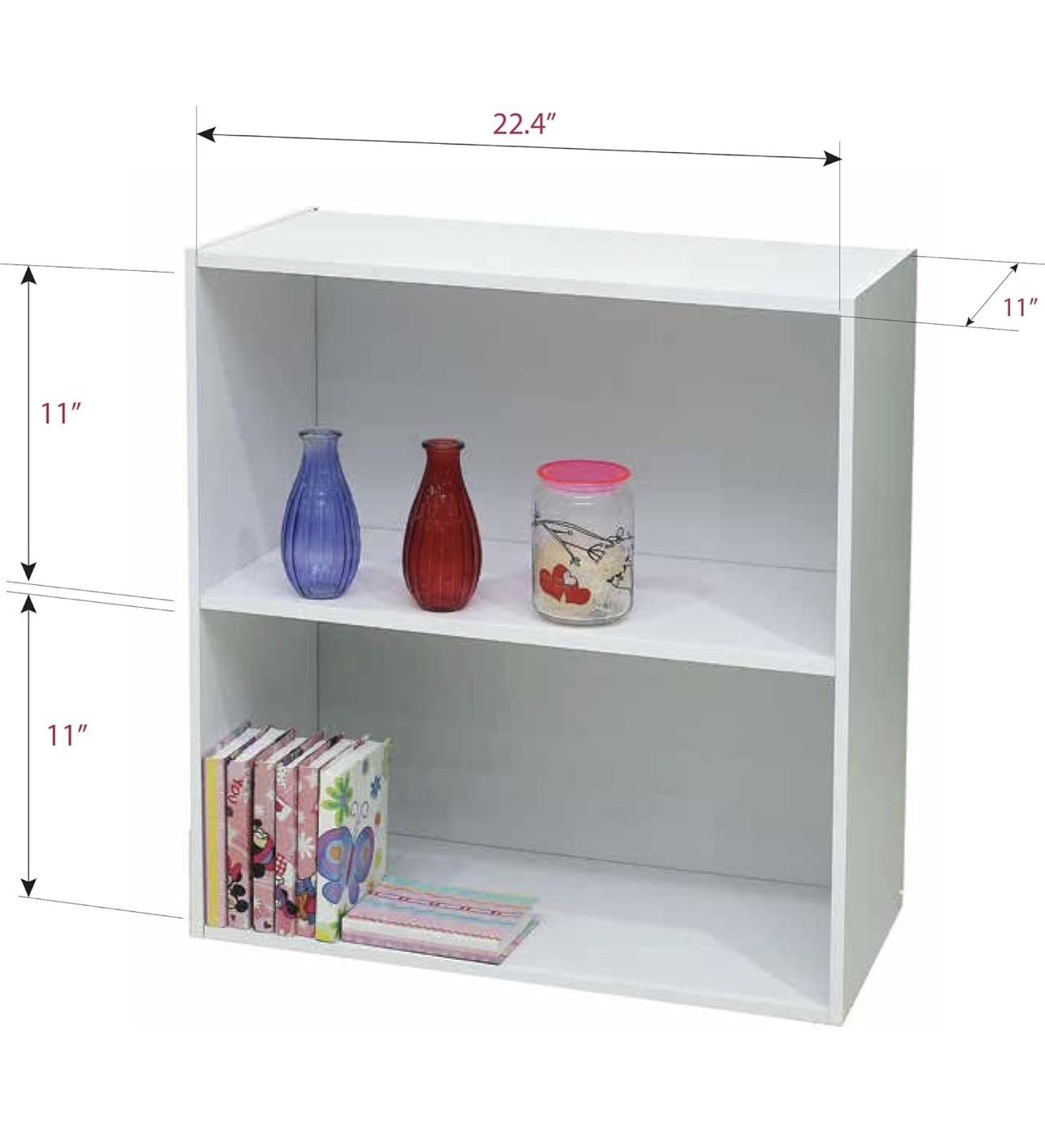 2-Tier Shelf Wood