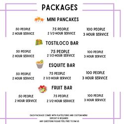 Mini Pancakes , Etc Bar