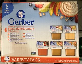 Gerber Sitter 2nd Foods Variety Pack Baby Food 16 2-Packs