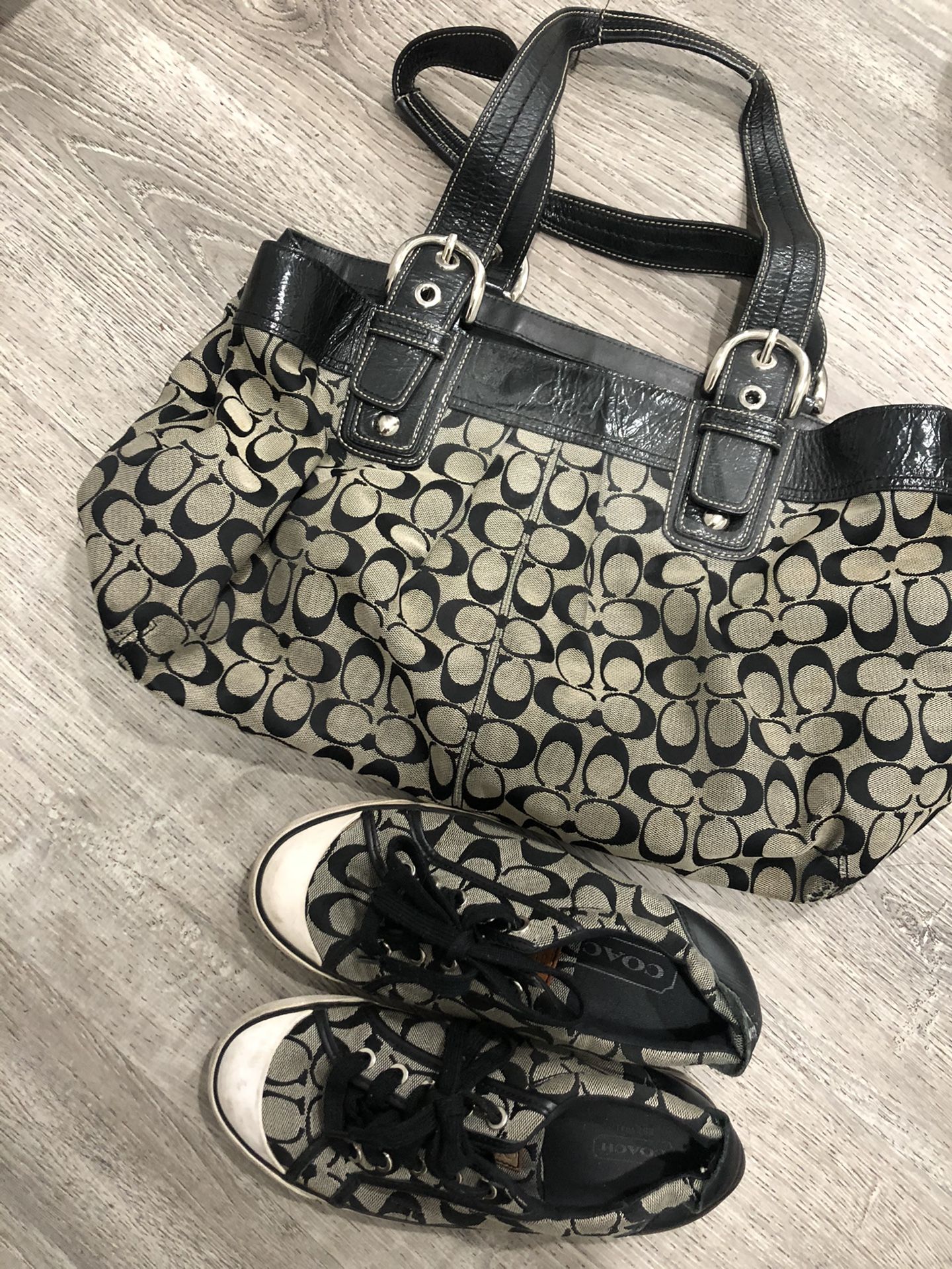 COACH purse shoes matching