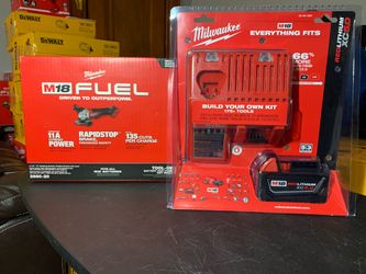 Milwaukee Grinder rapid stop FUEL with 5Ah battery and charger