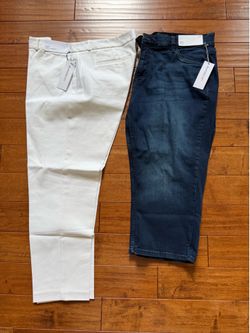 NEW Liz Claiborne jeans and white pants sz 16