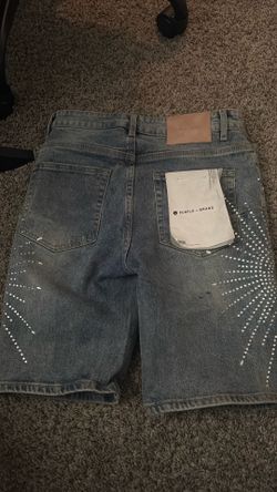 purple jorts size 28
