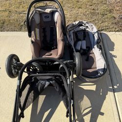 Even Flo Car seat And Stroller Set With Bassinet 