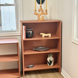 MCM // Modern Wood Terracotta Bookshelf