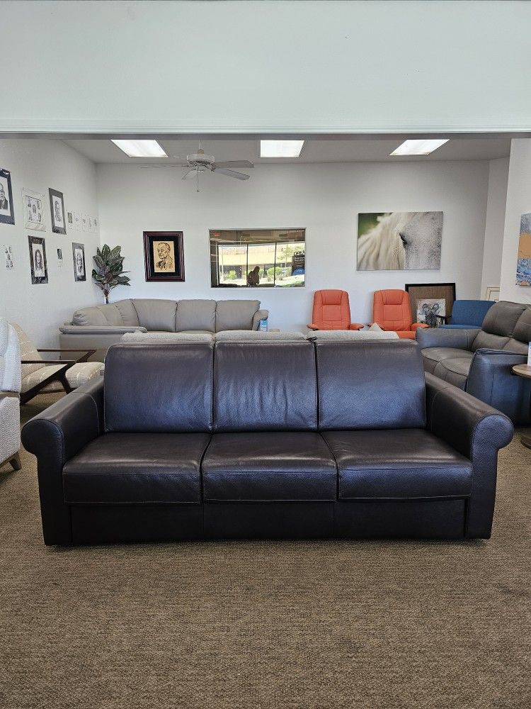 Italian Leather Sofa Sleeper Bed