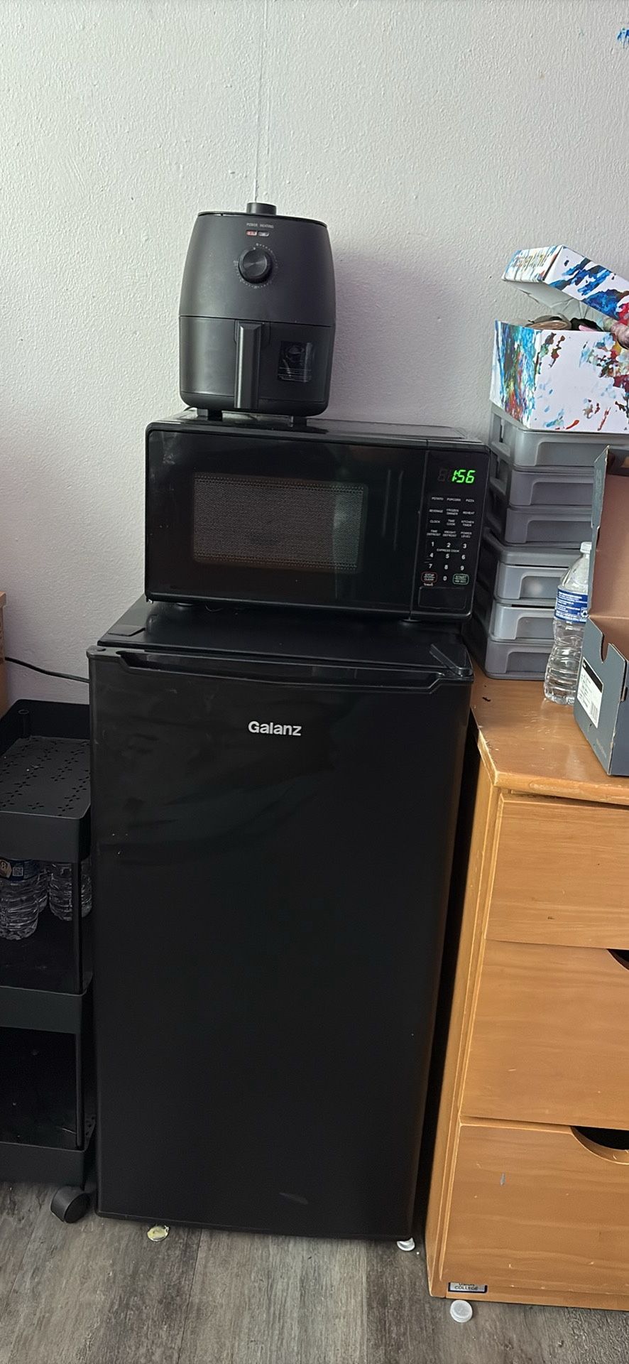 Refrigerator. Microwave. Air Fryer