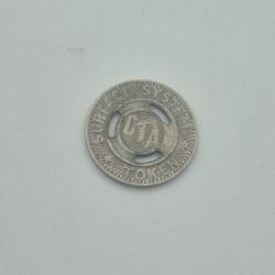 Chicago Transit Authority CTA Token Surface System Token Vintage
