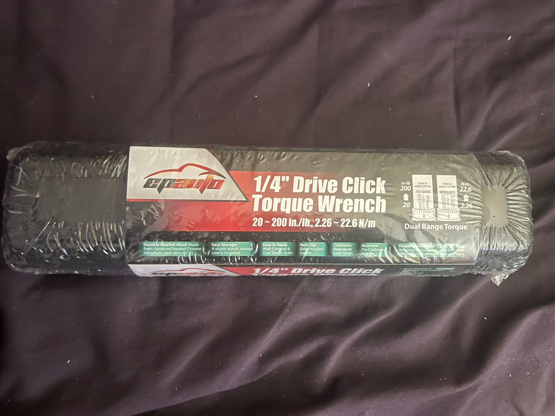 Brand New 1/4” Torque Wrench 