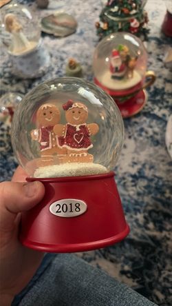 2018 ginger bread snow man and woman