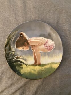 Donald Zolan "Small Wonder" 1985 Plate Wonder of Childhood Collection