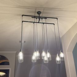 Brushed Nickel Chandelier 