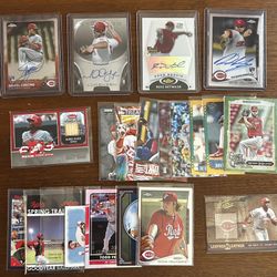 Cincinnati Reds 20 Card Lot - Autos, Relic, Numbered, Inserts