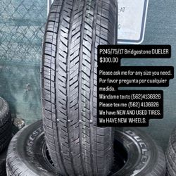 P245/65/17 Bridgestone DUELER Semi New All Four 98 Tread Life 