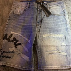 Amiri Jean Shorts NEW