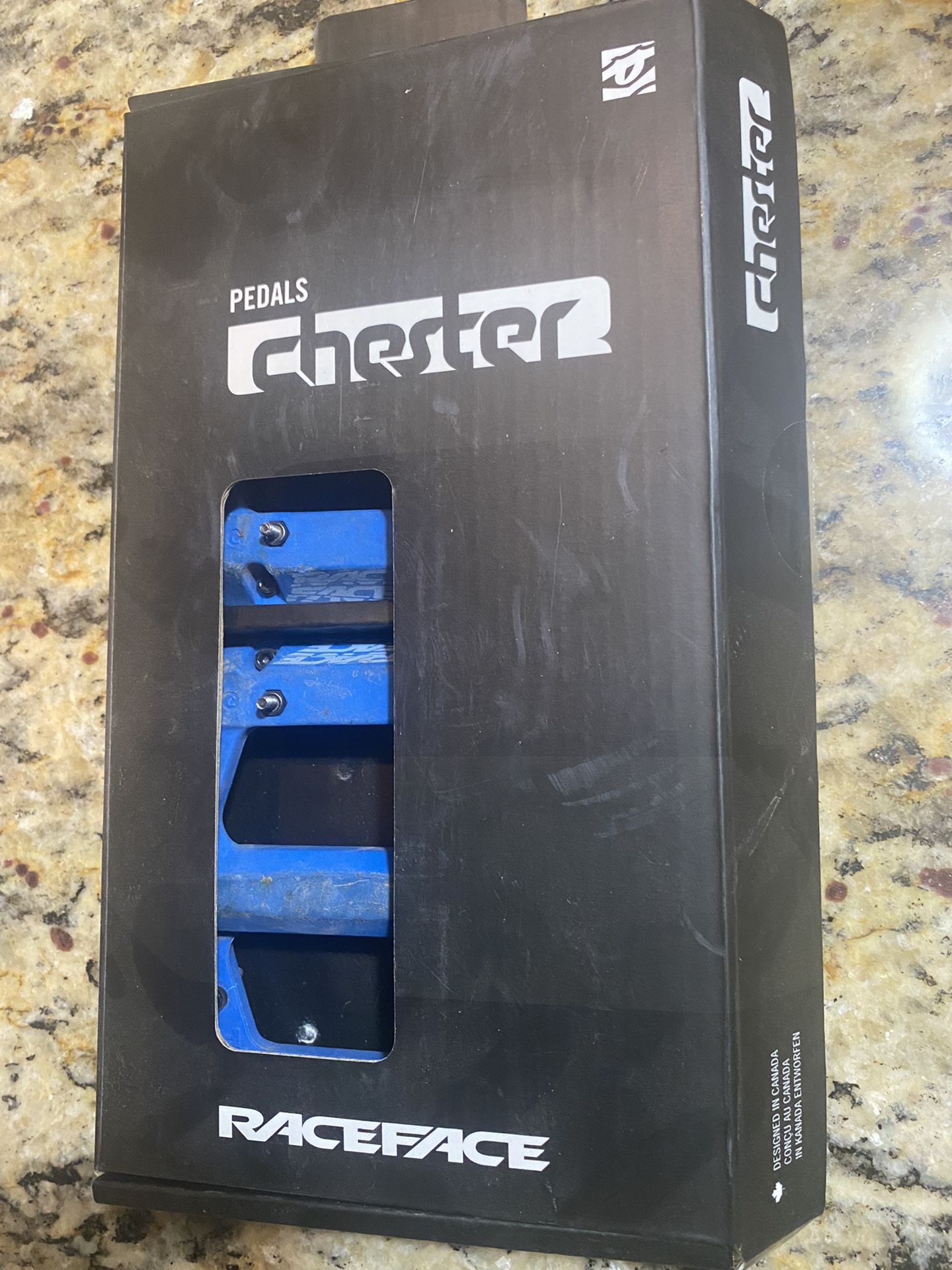 Used Raceface Mountain Bike pedals. Grip Trek