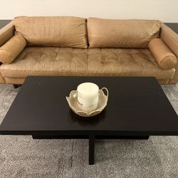 Tan Leather sofa
