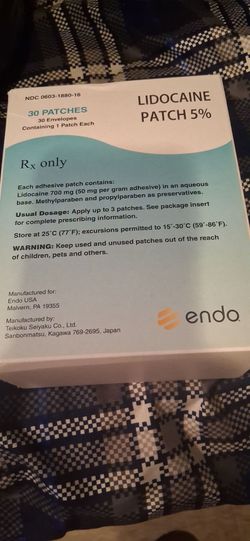 Lidocaine patches 5%
