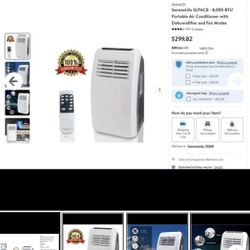 SereneLife 8,000 BTU Portable AC