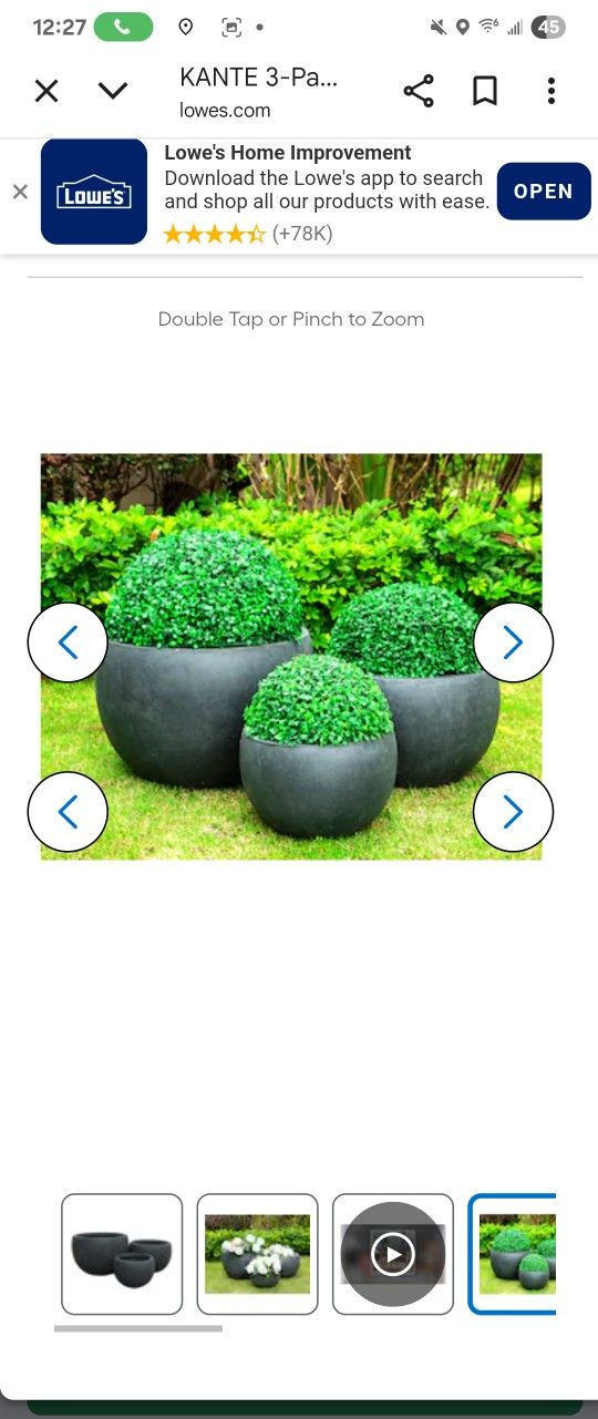 3 Piece Planter Set- New! Have 3 Sets