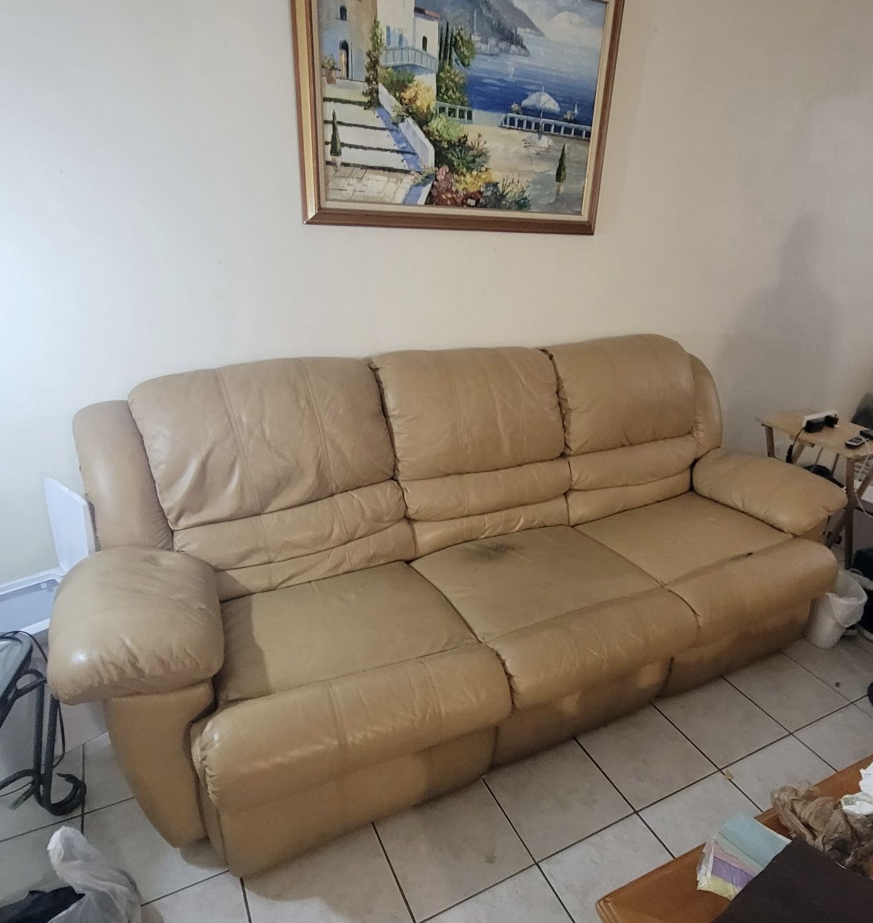 Leather Couch, Sofa De Cuero Free